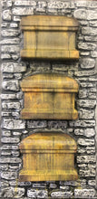 Load image into Gallery viewer, 3 Stacked Coffins Embedded in Stone Wall RS505