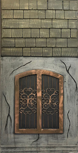 Mansion Wrought Iron Window and Shingles ML606